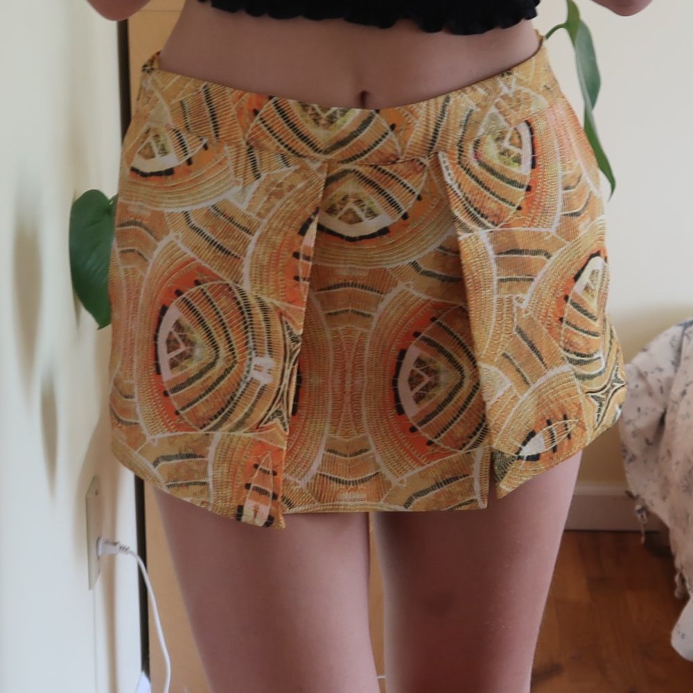 yellow skort